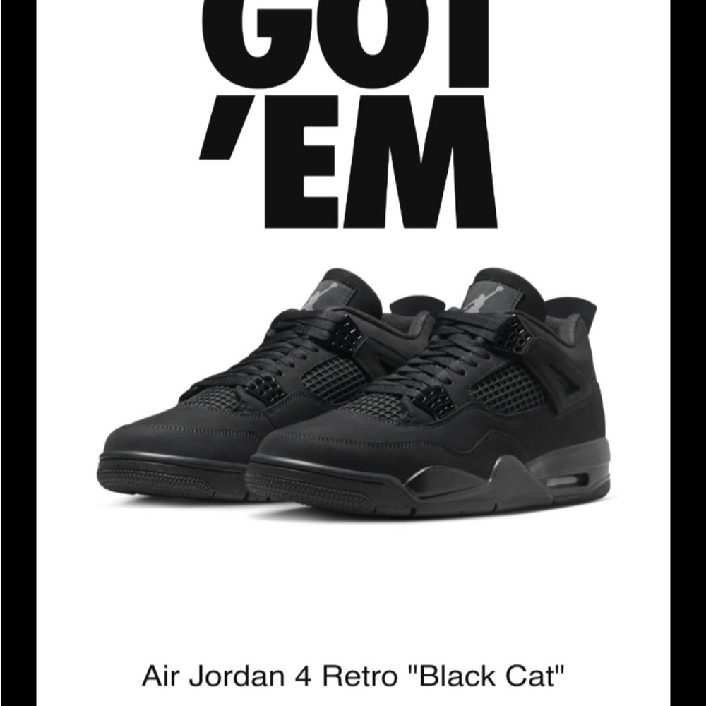 Jordan 4 Retro Black Cat Sneakers